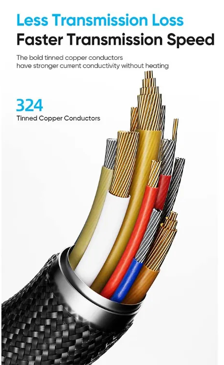 Кабель для смартфона AWEI CL‑183 (Type-C → Lightning + Type-C; 2 метра)