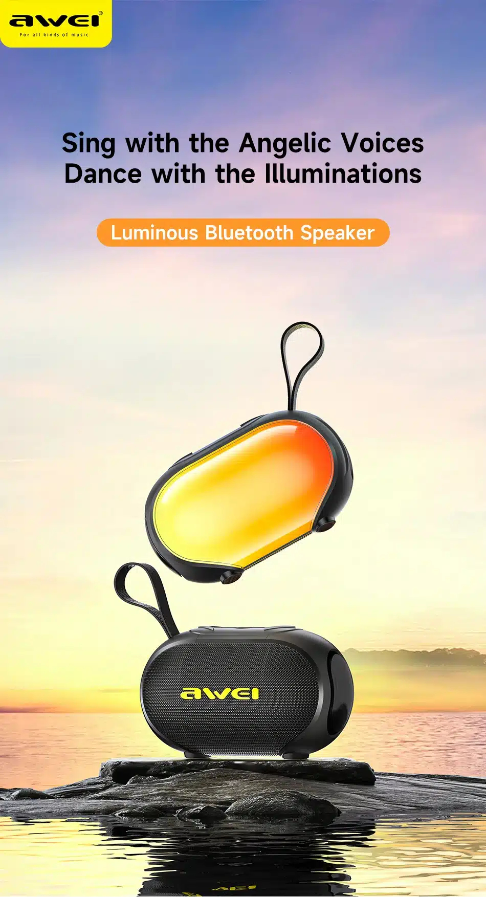 Портативная беспроводная колонка AWEI KA1 5W