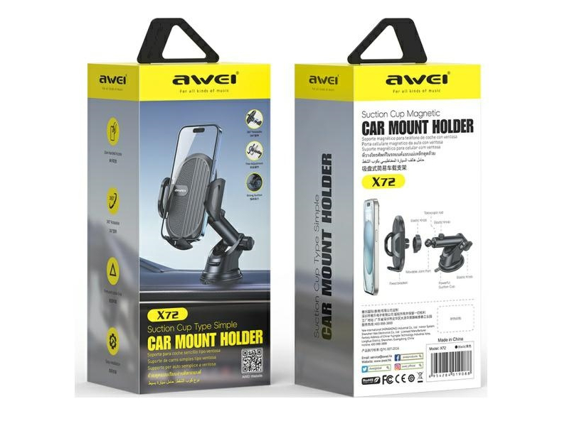 Автомобильный держатель для смартфона AWEI X72