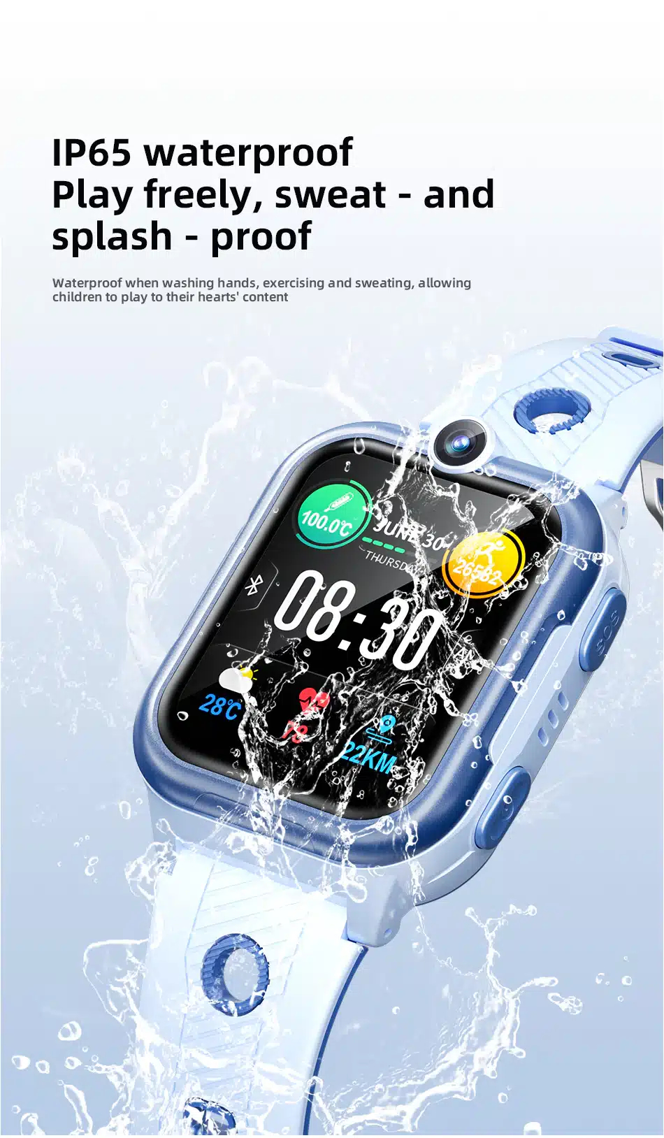 Детские Смарт-часы (Умные часы) 1,5" IPS AWEI H30