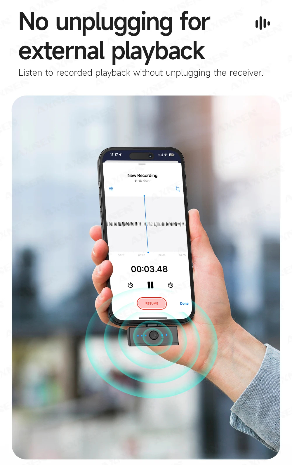 Беспроводной петличный микрофон TOKQI H01