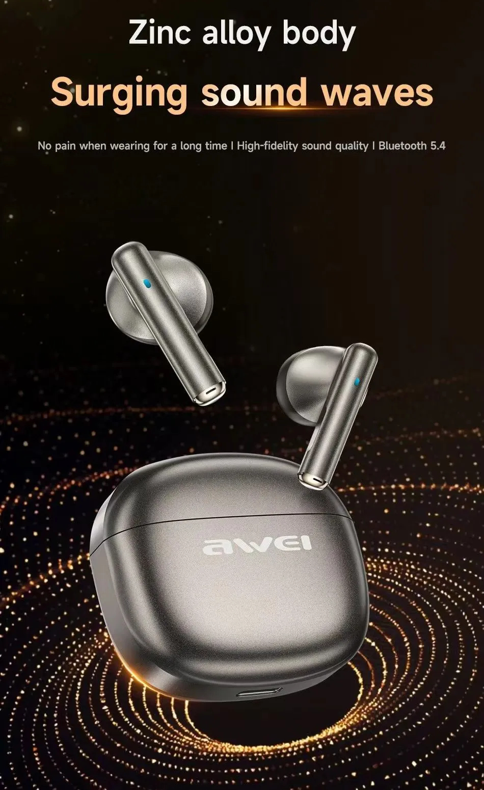 Внутриканальные беспроводные наушники AWEI T102