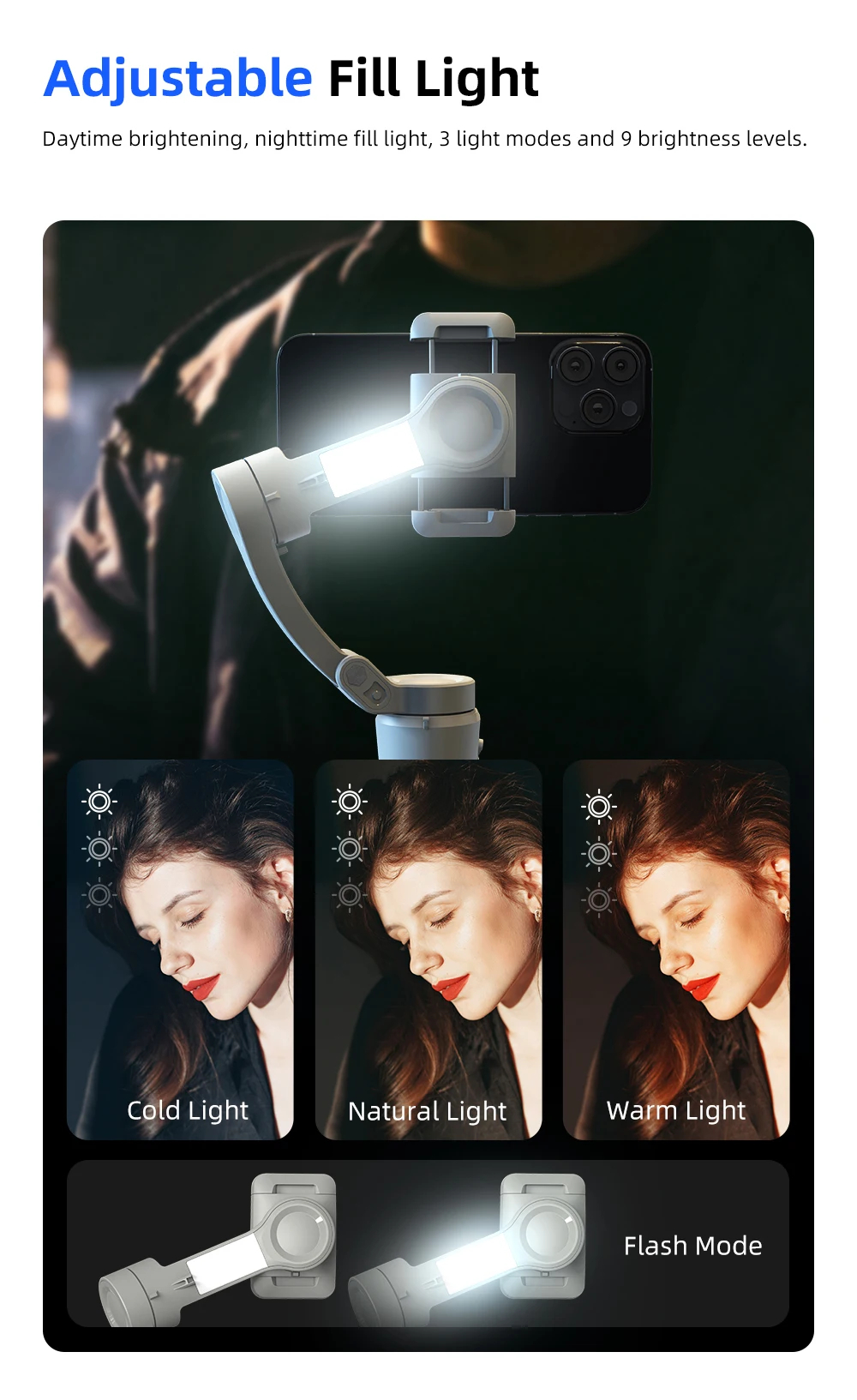 Универсальный 3-осевой карданный стабилизатор TOKQI M01