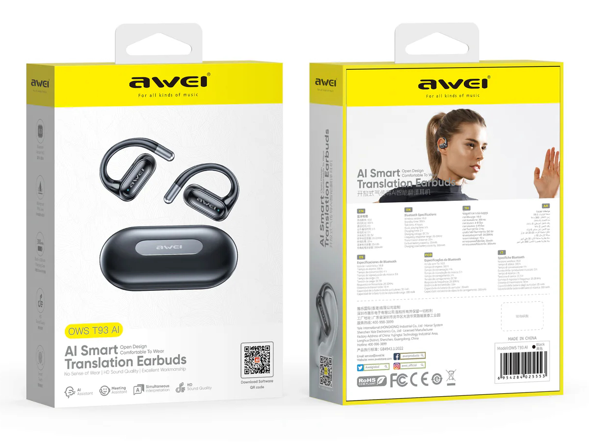 Беспроводные наушники AWEI T93 OWS