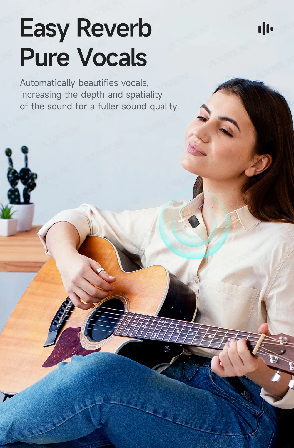 Беспроводной петличный микрофон TOKQI H01