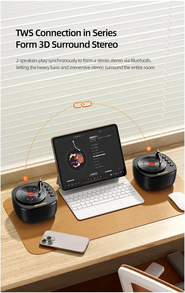 Портативная беспроводная колонка AWEI KA26 6W