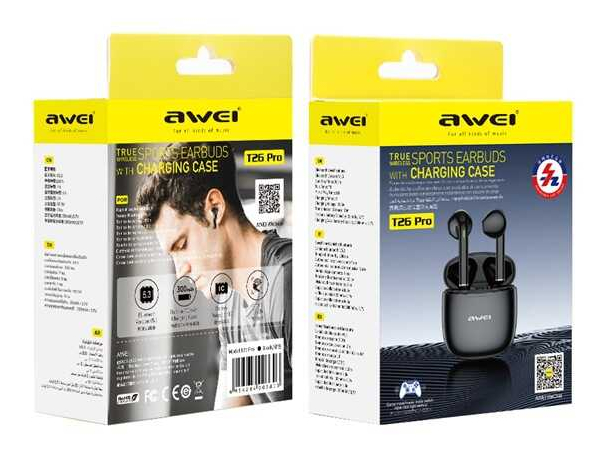 Внутриканальные беспроводные наушники AWEI T26 PRO