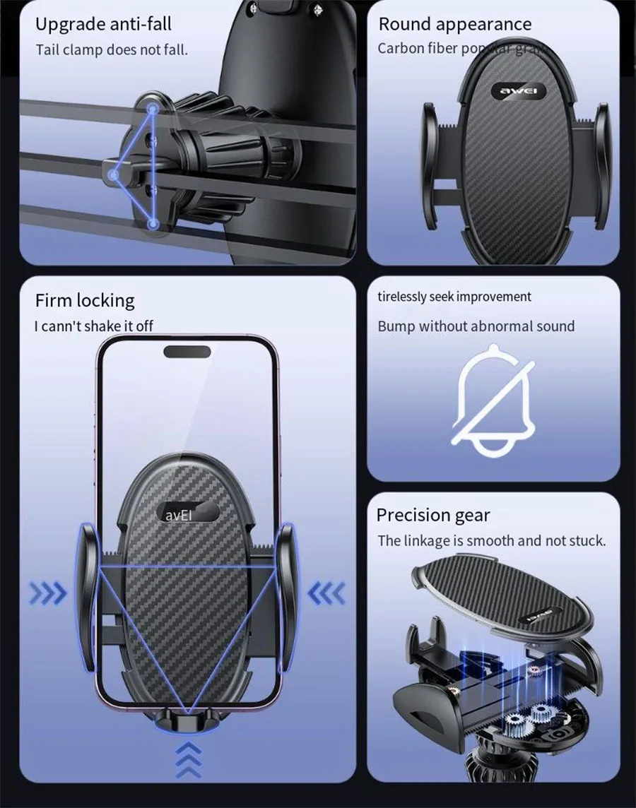 Автомобильный держатель для смартфона AWEI X38