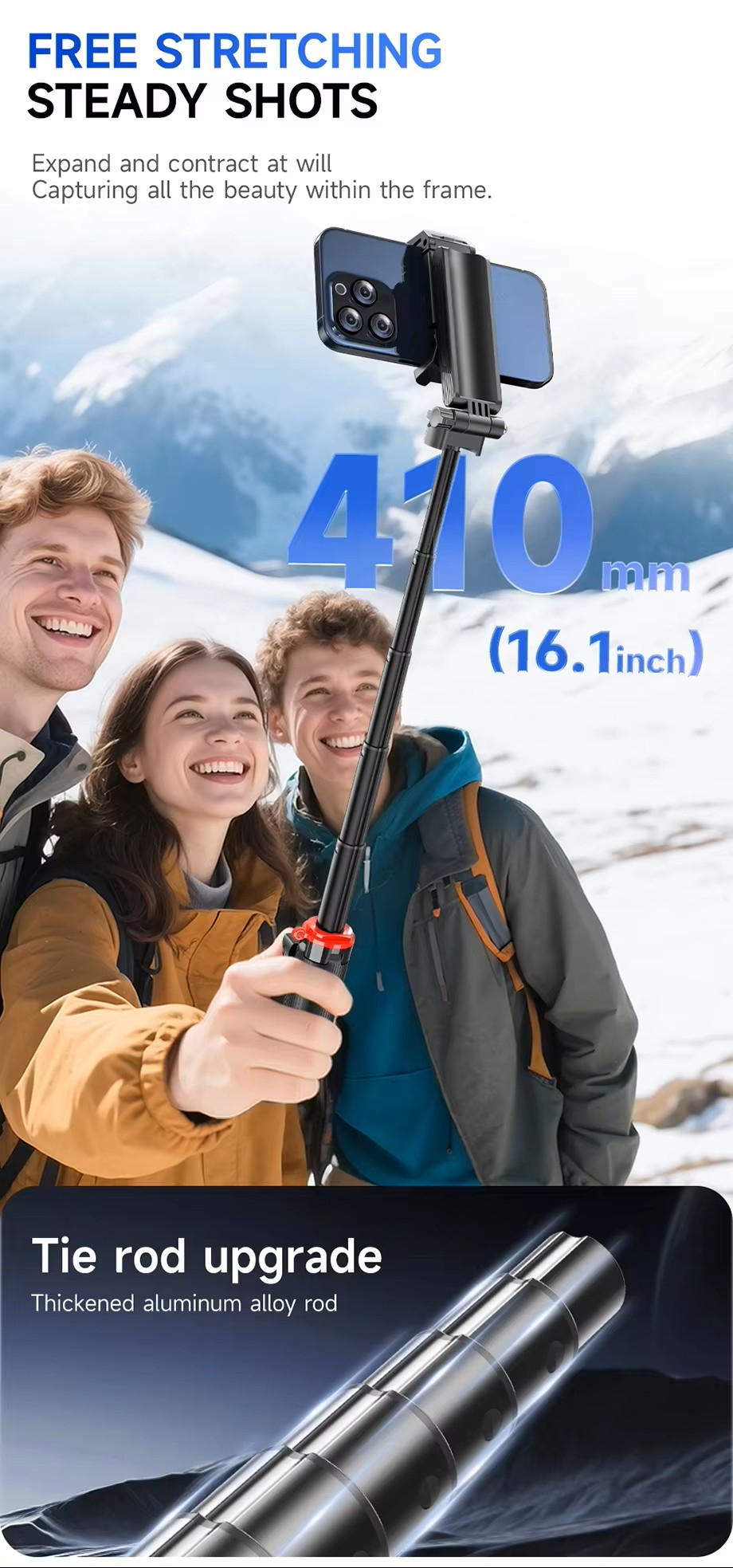 Трипод с пультом ДУ (селфи-палка) F07 mini