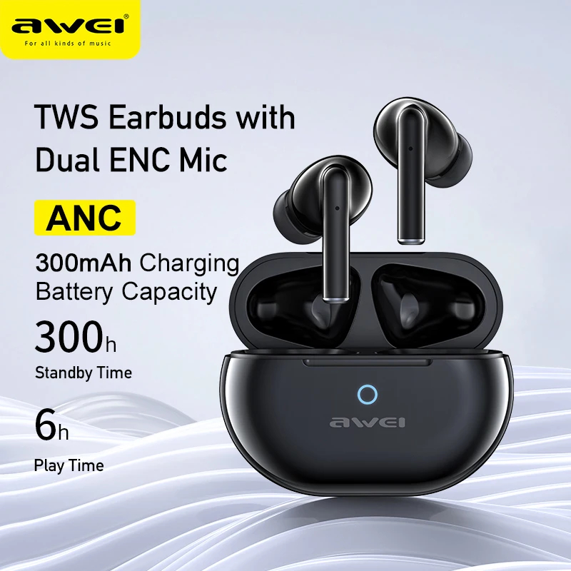 Внутриканальные беспроводные наушники AWEI S1 PRO ANC