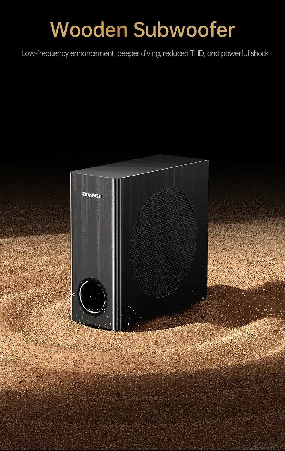 Домашний саундбар с сабвуфером AWEI KA25 100W