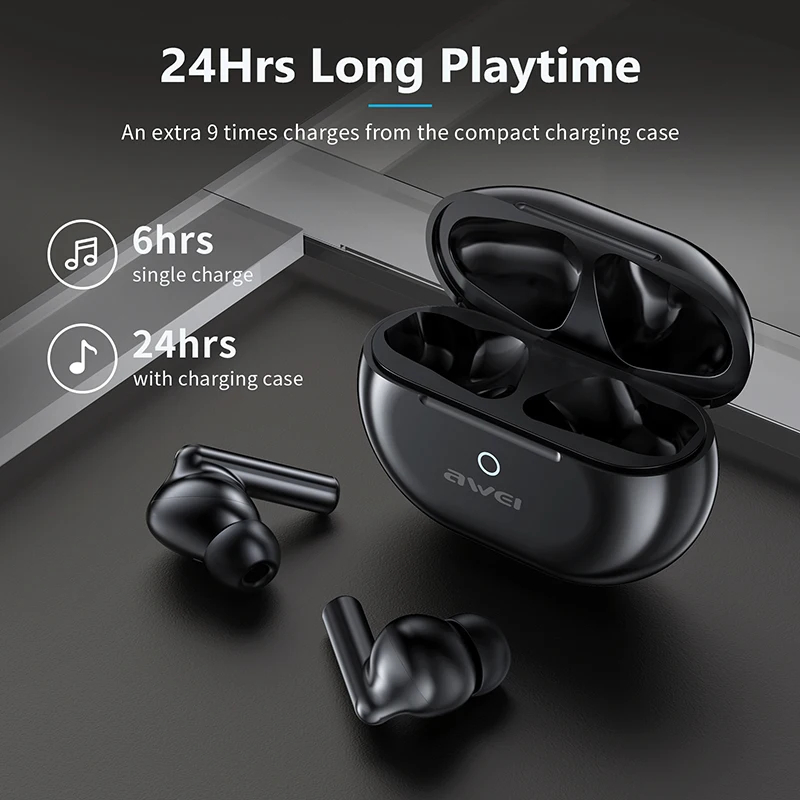 Внутриканальные беспроводные наушники AWEI S1 PRO ANC