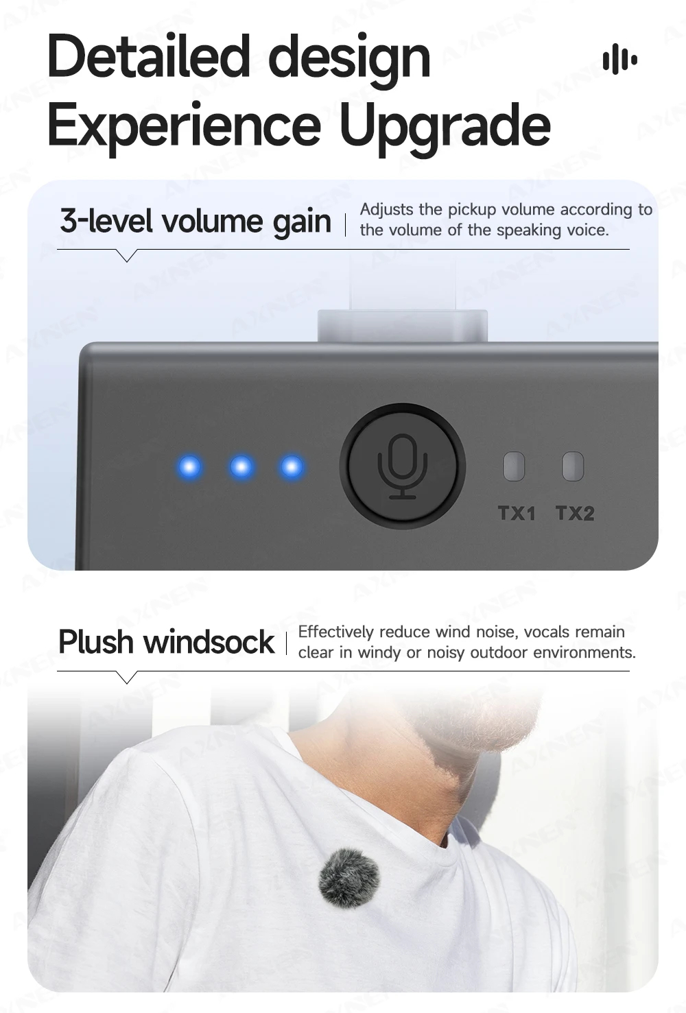 Беспроводной петличный микрофон TOKQI H01