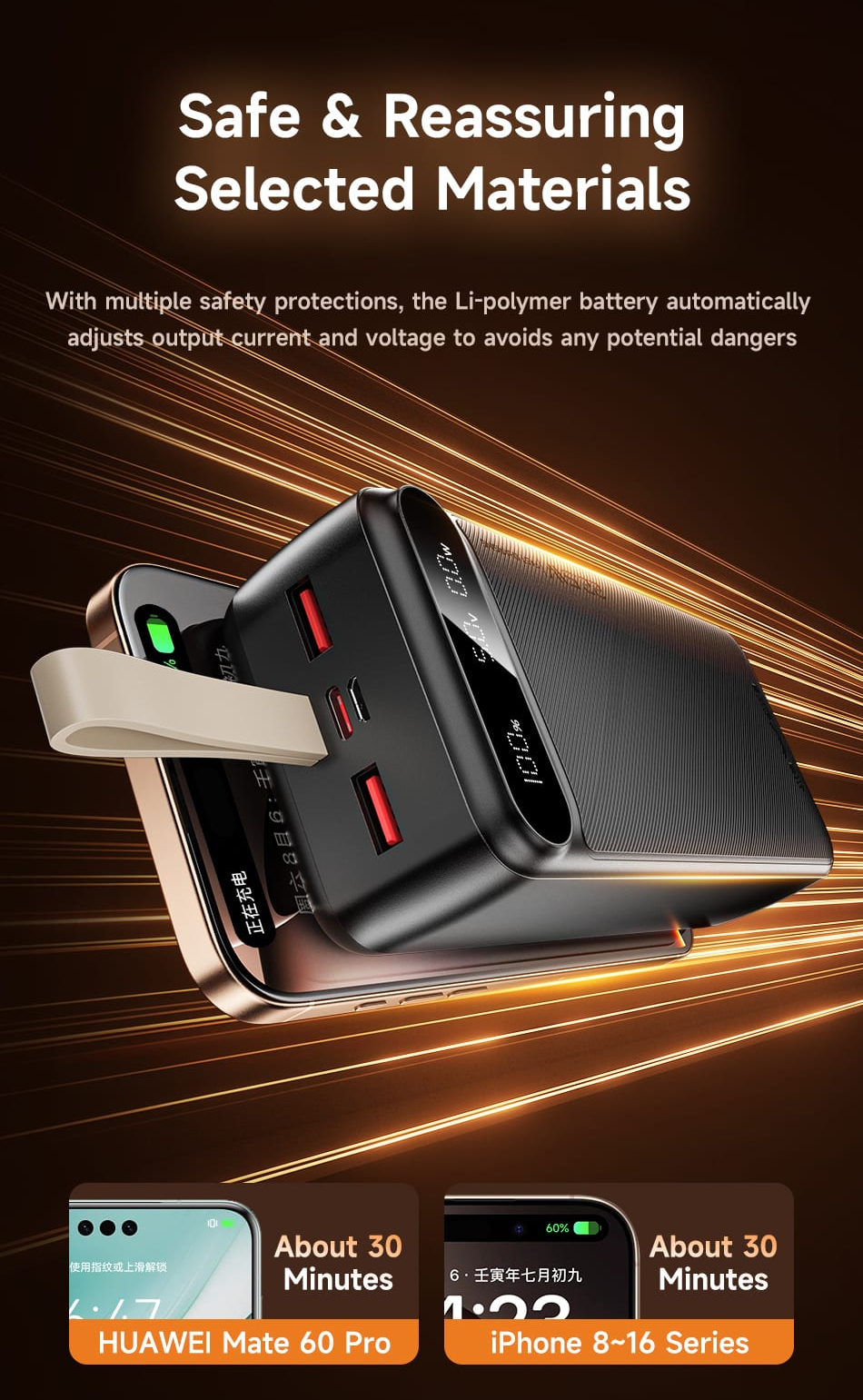 Внешний аккумулятор (Power Bank) AWEI PA-12 30000 мАч