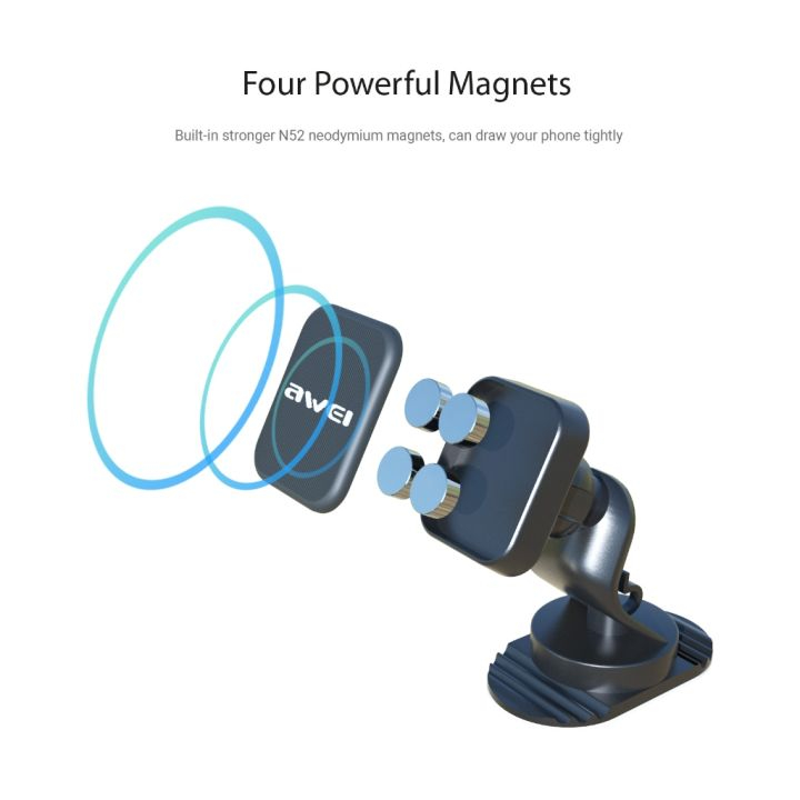 Автомобильный магнитный держатель для смартфона AWEI X53