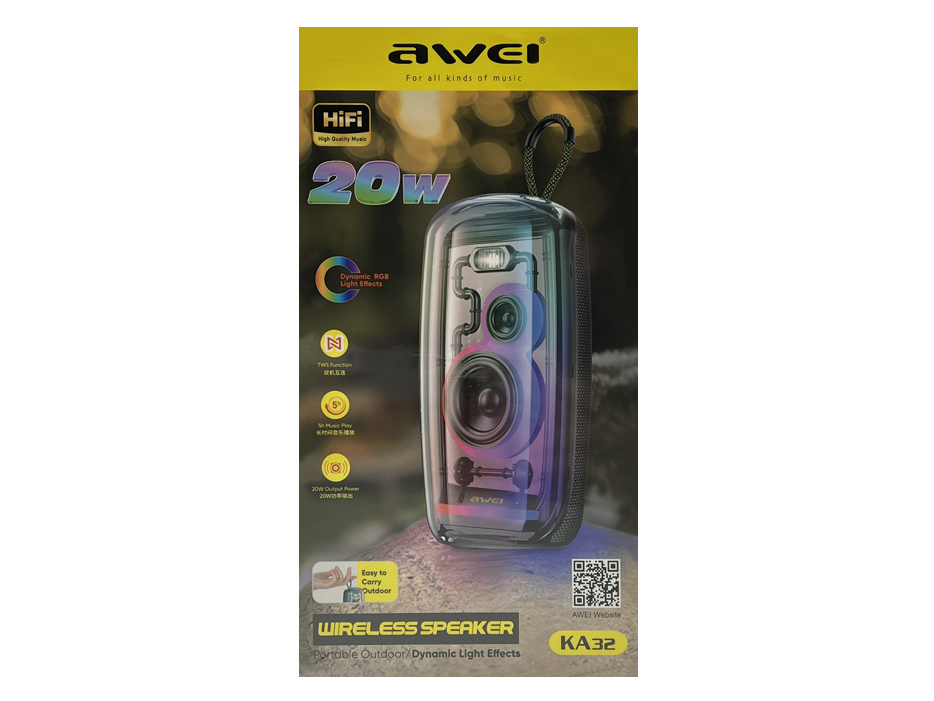 Портативная беспроводная колонка AWEI KA32 20W