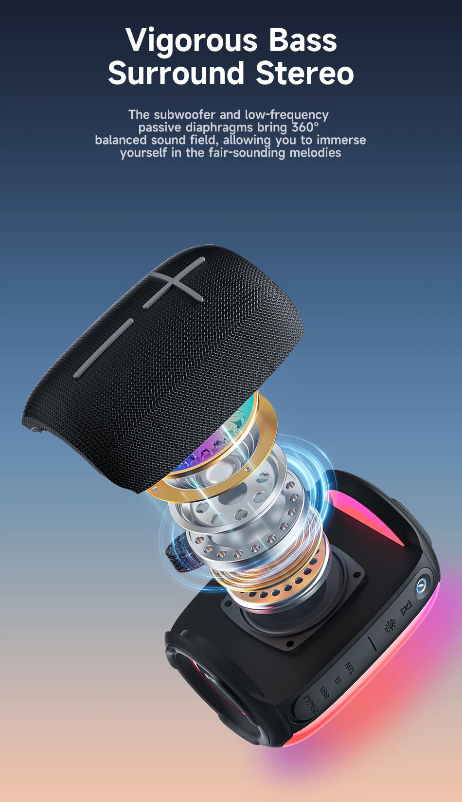 Портативная беспроводная колонка AWEI Y525 10W