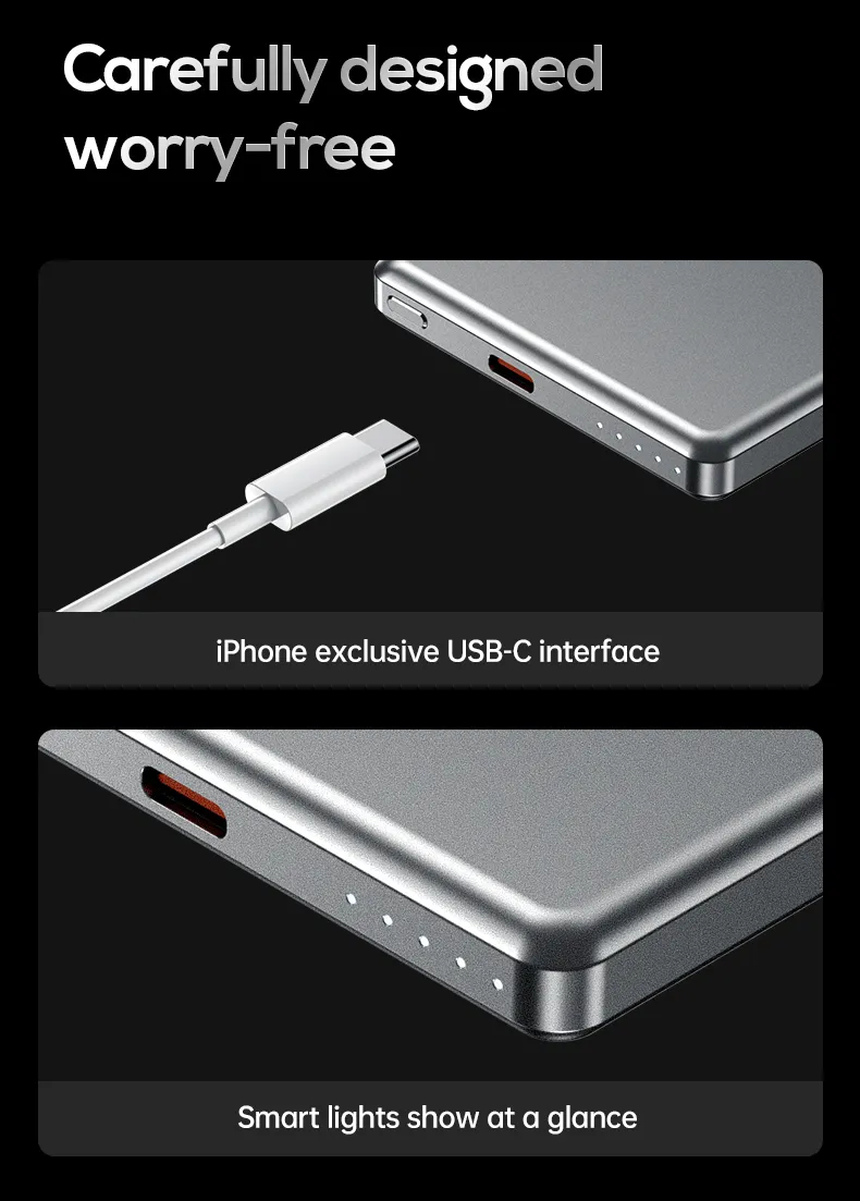 Магнитный беспроводной внешний аккумулятор (Power Bank) AWEI PA-31 10000 мАч