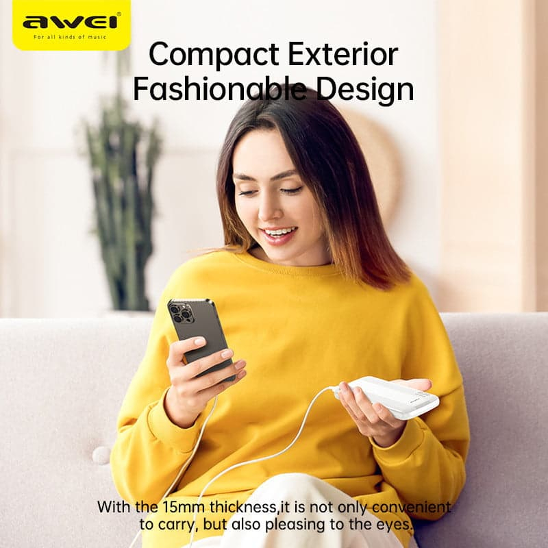 Внешний аккумулятор (Power Bank) AWEI P19K 20000 мАч