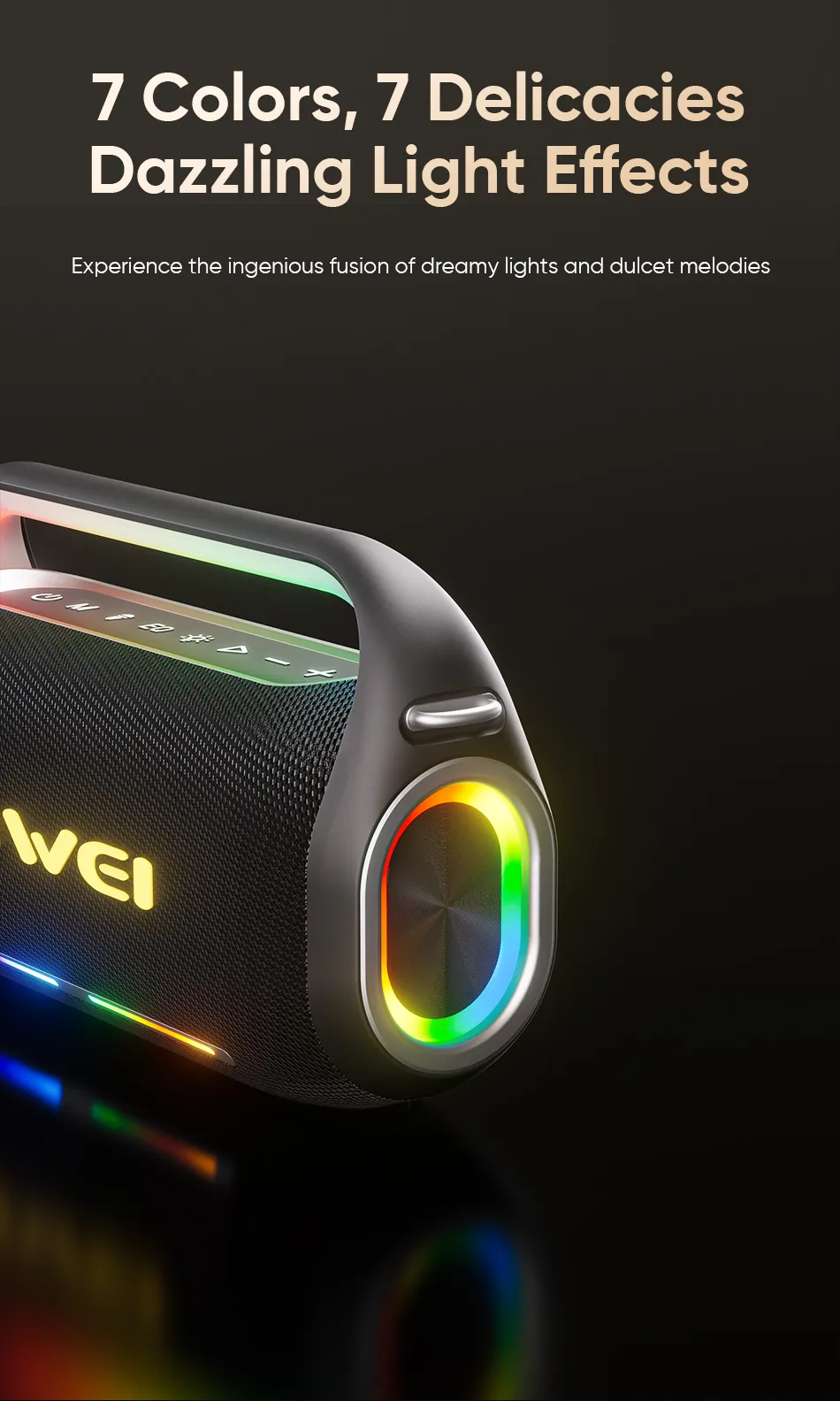 Портативная беспроводная колонка с караоке AWEI KT19 200W