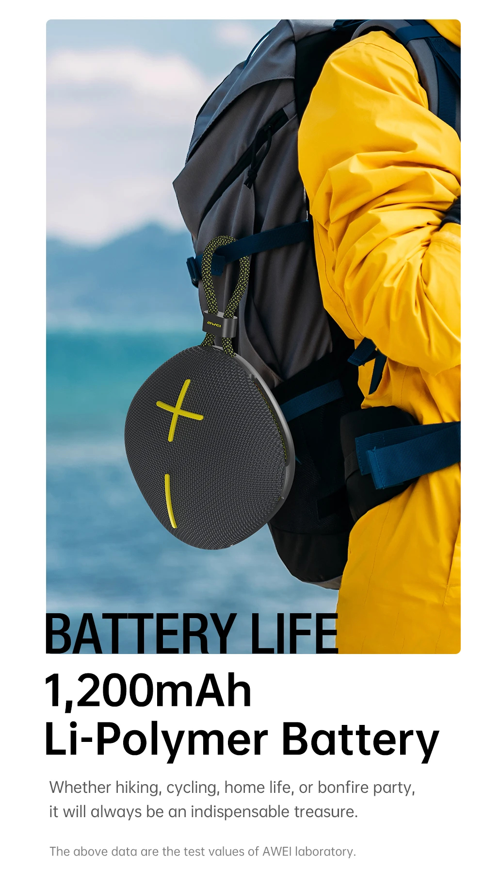 Портативная беспроводная колонка AWEI KA6 8W