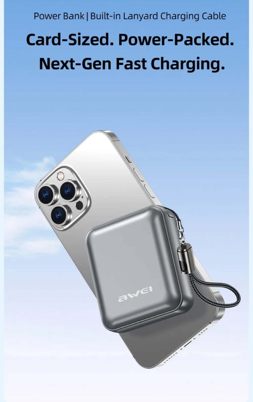 Внешний аккумулятор (Power Bank) AWEI PA-5 10000 мАч