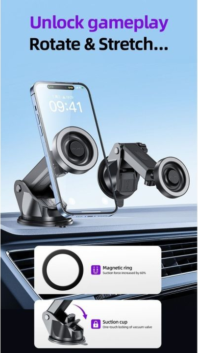 Автомобильный магнитный держатель для смартфона AWEI X88