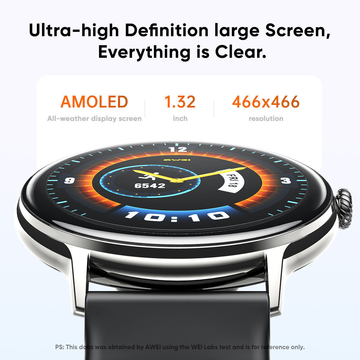 Смарт-часы (Умные часы) AWEI H11 AMOLED 1,32"