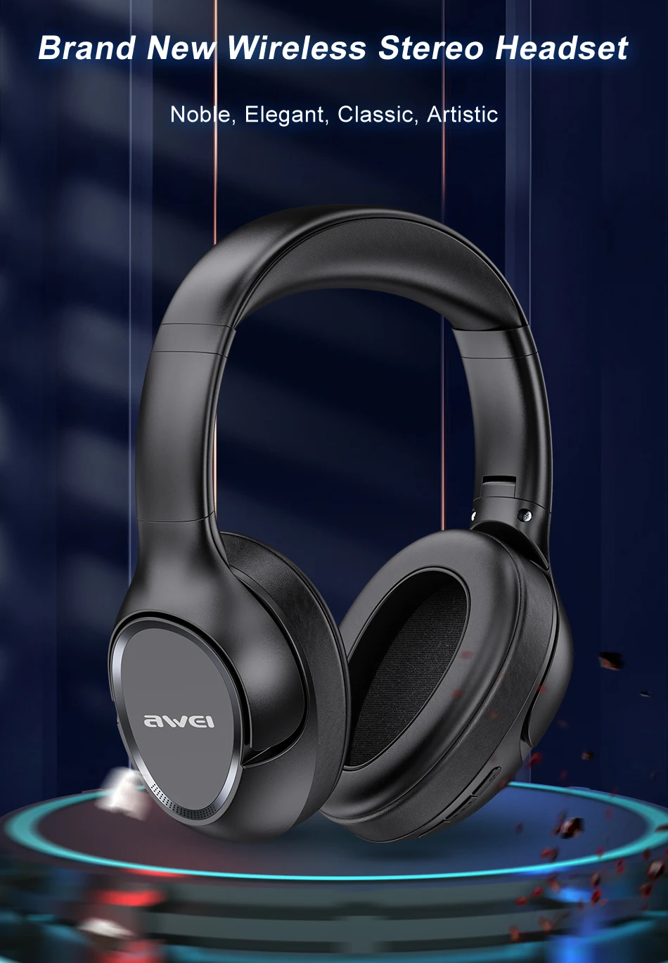 Полноразмерные беспроводные наушники AWEI A770BL