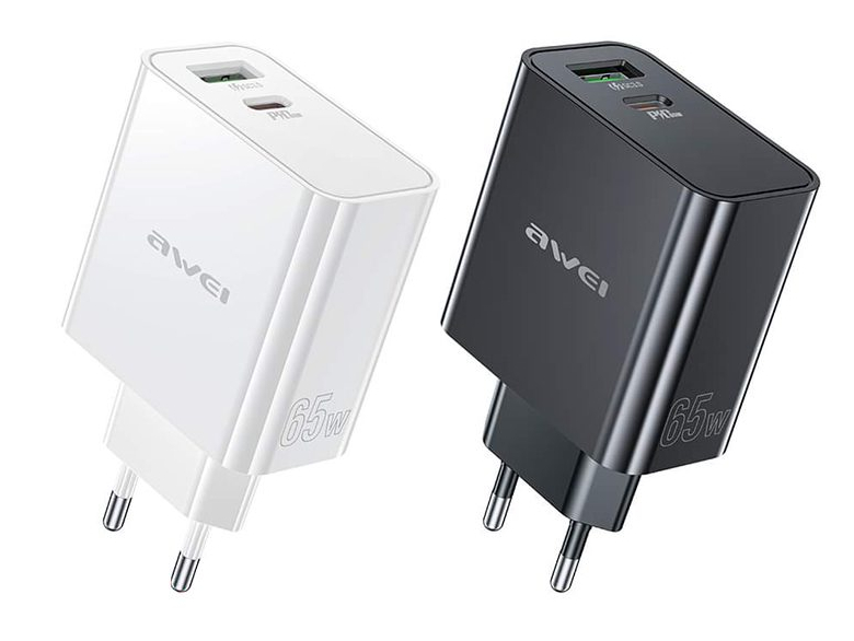 Зарядное устройство для смартфонов, планшетов, наушников AWEI PD58 (65 W)