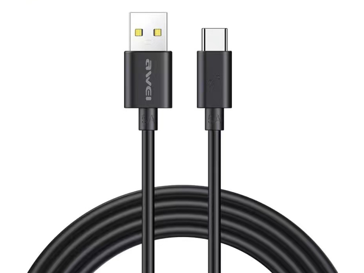 Кабель для смартфона AWEI CL‑113T (USB → Type-C; 0,3 метра)