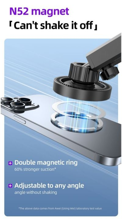 Автомобильный магнитный держатель для смартфона AWEI X88