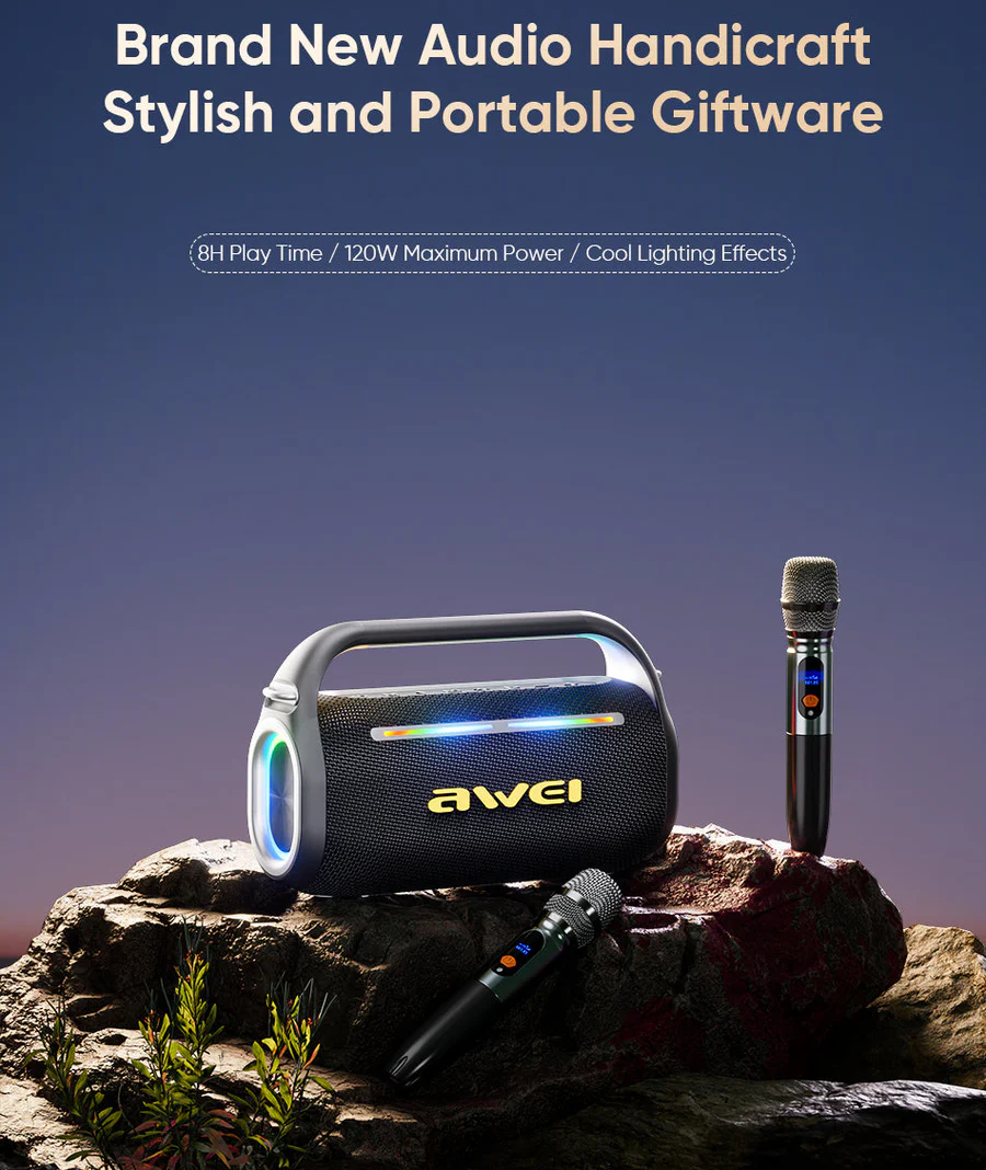 Портативная беспроводная колонка AWEI KT18 120W