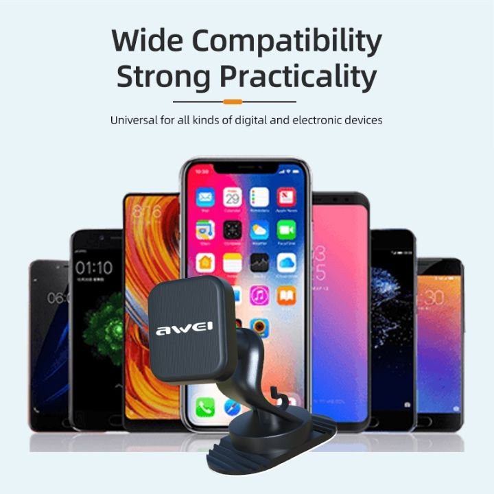 Автомобильный магнитный держатель для смартфона AWEI X53