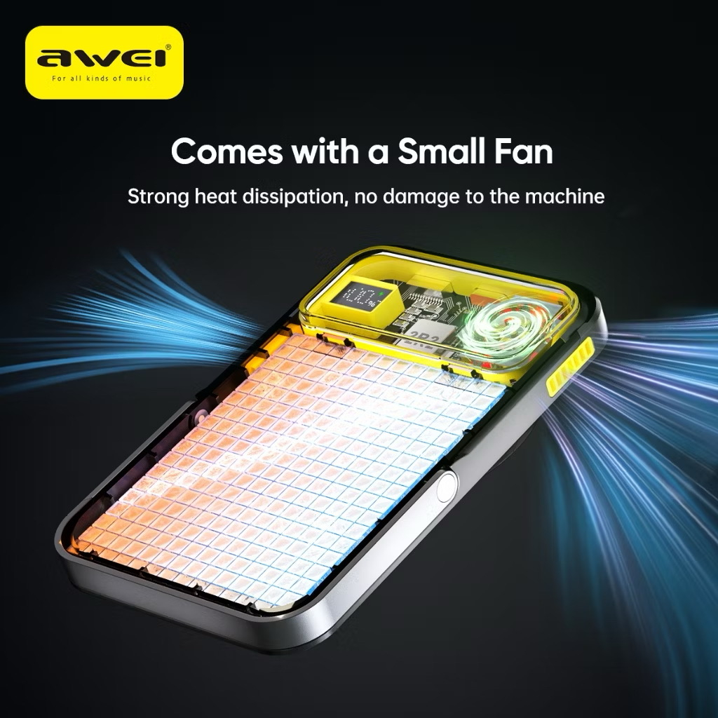 Магнитный беспроводной внешний аккумулятор (Power Bank) AWEI PA-10 10000 мАч