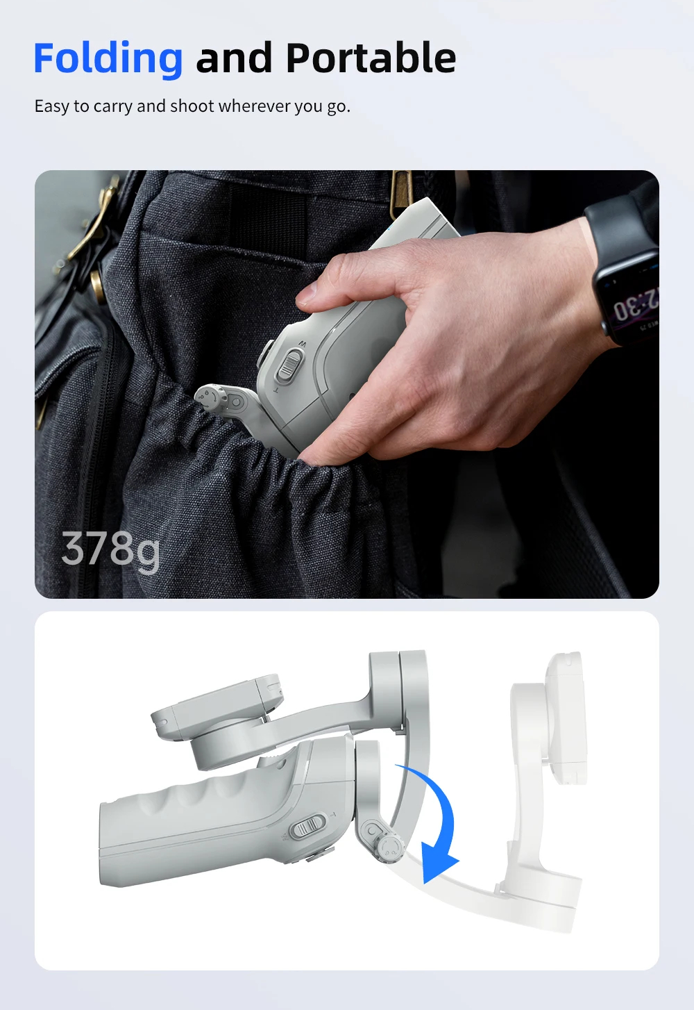 Универсальный 3-осевой карданный стабилизатор TOKQI M01