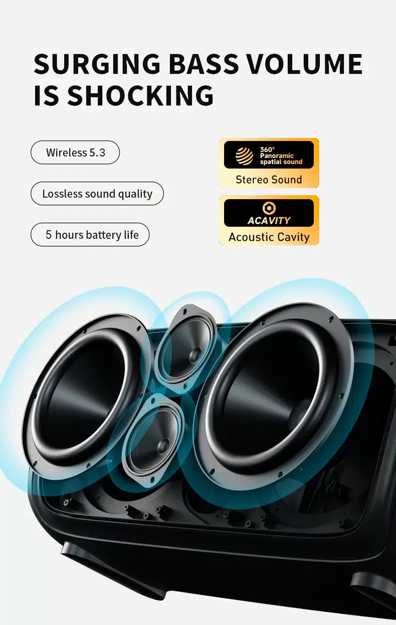 Портативная беспроводная колонка AWEI KA29 60W