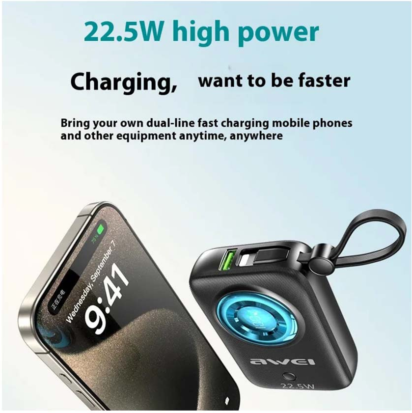 Внешний аккумулятор (Power Bank) AWEI P23K 10000 мАч