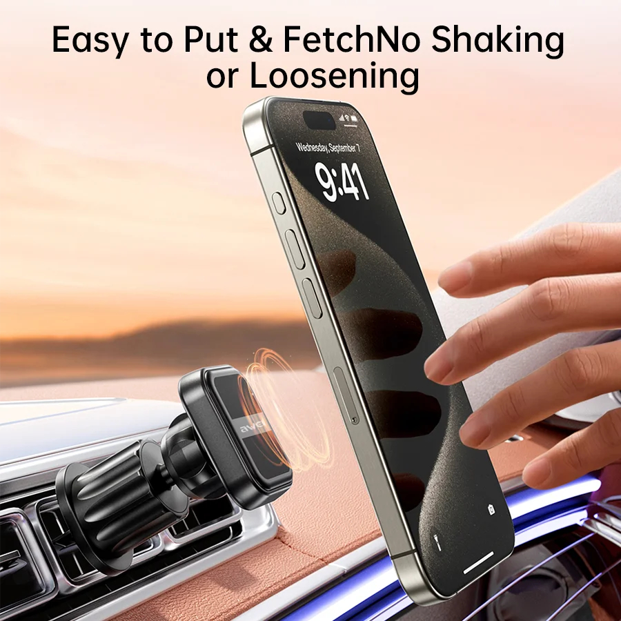 Автомобильный магнитный держатель для смартфона AWEI X52