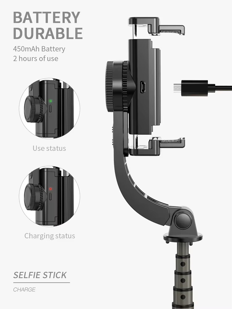 Трипод стабилизатор L08 с пультом ДУ (Стабилизатор + Штатив + Селфи-палка)