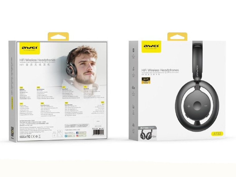 Полноразмерные беспроводные наушники AWEI AT33 HiFi