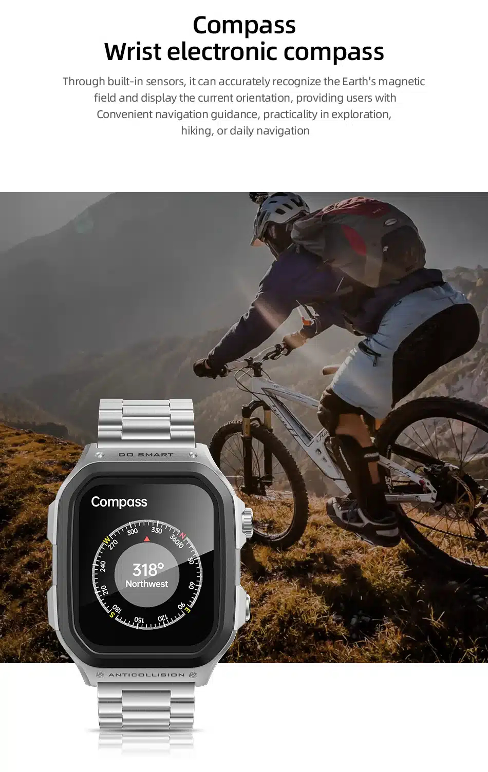 Смарт-часы (Умные часы) 1,85" TFT AWEI H53 GPS