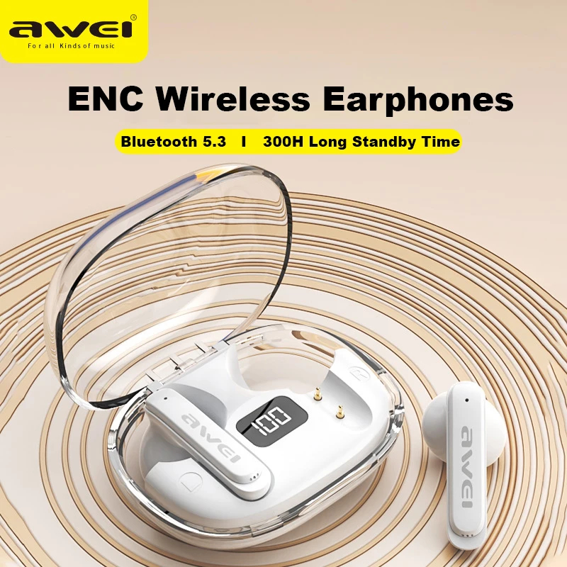 Внутриканальные беспроводные наушники AWEI T86 ENC