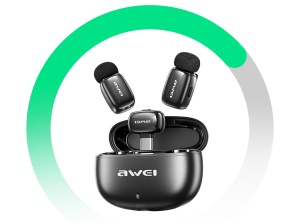 Пополнение ассортимента: беспроводной петличный микрофон AWEI MK5 — чистый звук без ограничений