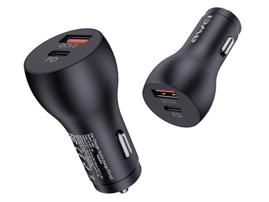 Автомобильное зарядное устройство AWEI C-822 (18W)