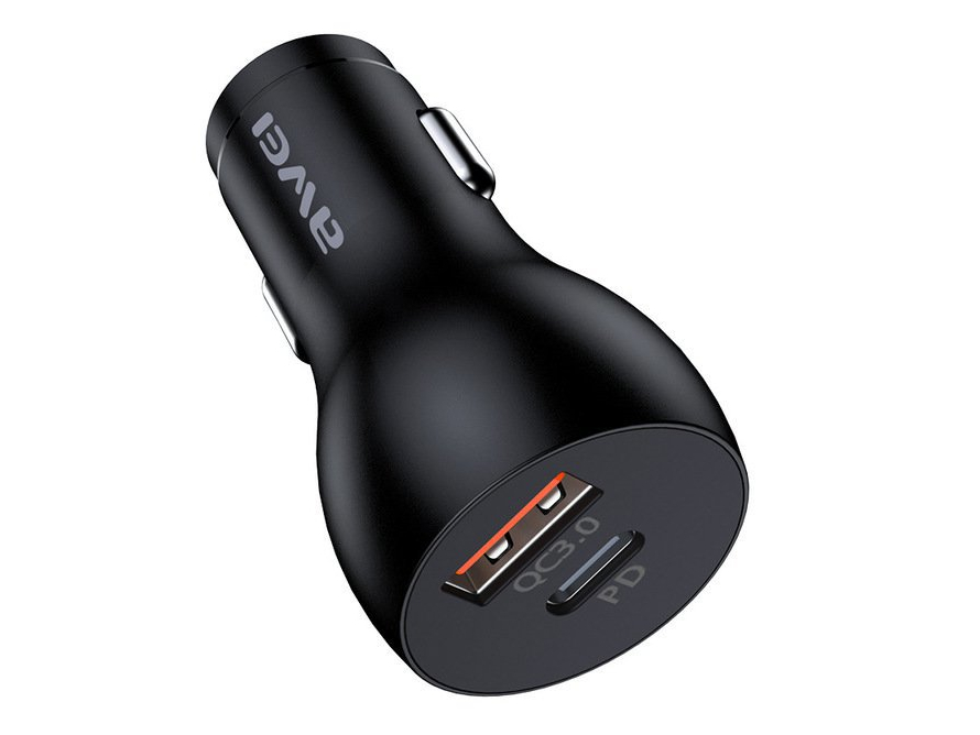 Автомобильное зарядное устройство AWEI C-822 (18W)