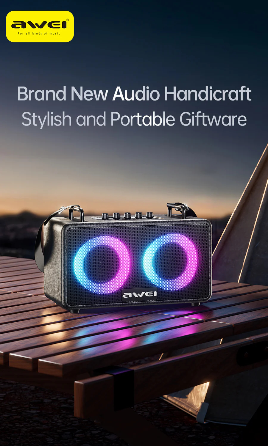 Портативная беспроводная колонка AWEI KA18 70W