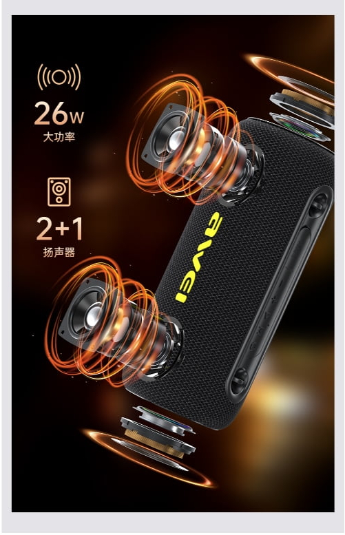 Портативная беспроводная колонка AWEI KA33 26W