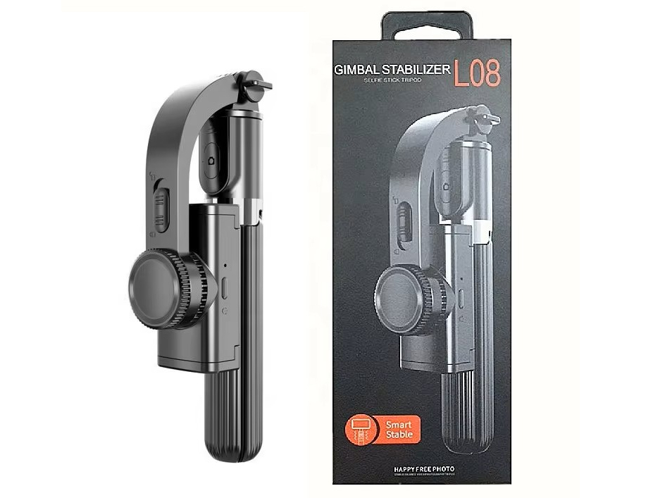 Трипод стабилизатор L08 с пультом ДУ (Стабилизатор + Штатив + Селфи-палка)