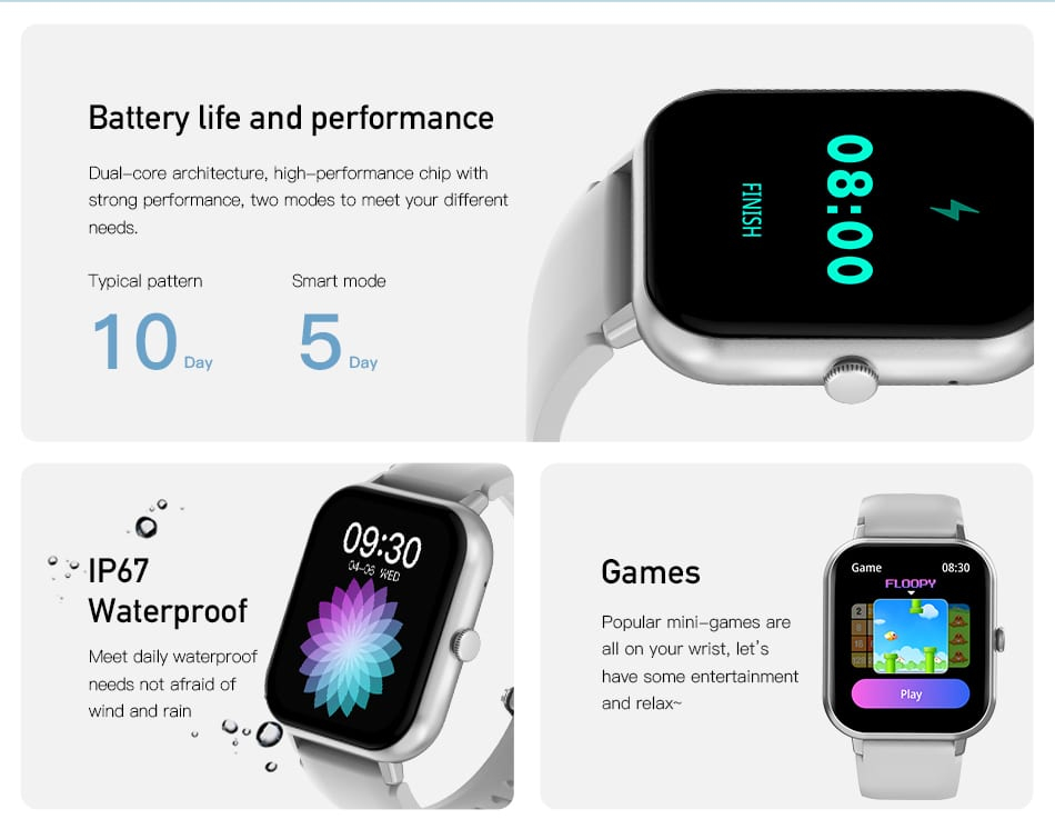 Смарт-часы (Умные часы) 1,83" TFT AWEI H25